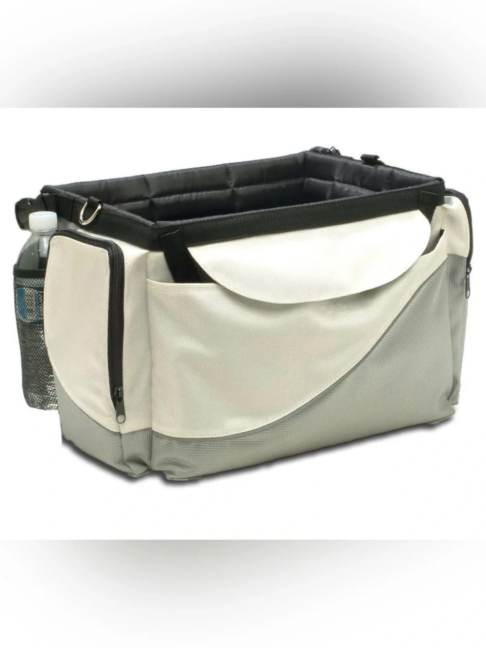 PetSafe Cream and Black Pet Car Booster Seat with Sunshade
